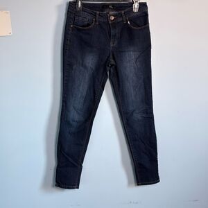 1822 Mid Rise Dark Wash Stretch Skinny Jeans Size 8